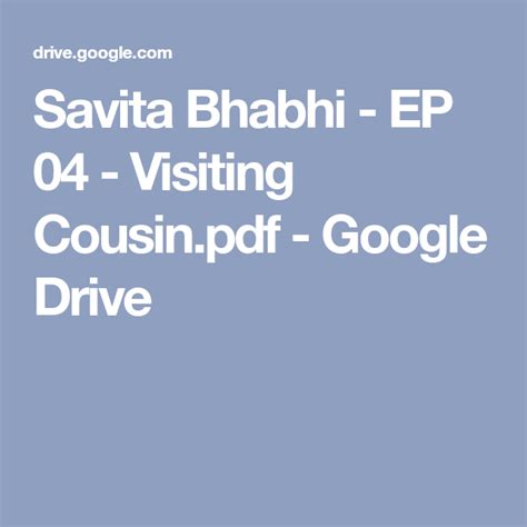 savita bhabhi|Savita Bhabhi EP 04 Visiting Cousin .